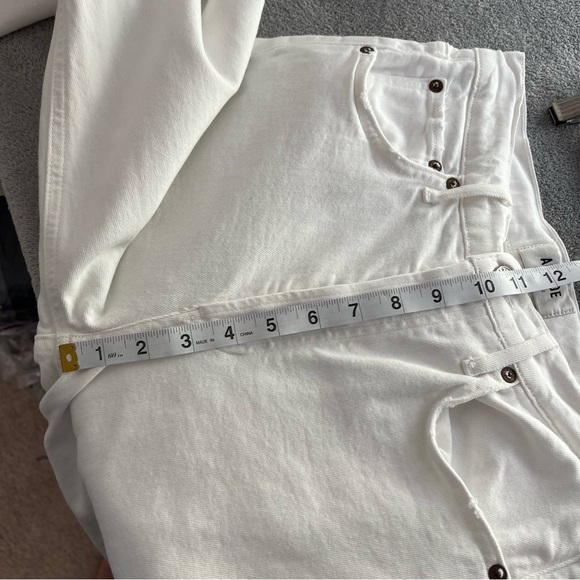 AGOLDE White Riley Ankle Crop Jeans 26” size 27 - Picture 7 of 8